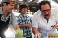 John Leguizamo as Martin, Emjay Anthony as Percy Casper and Jon Favreau as Carl Casper in "Chef."