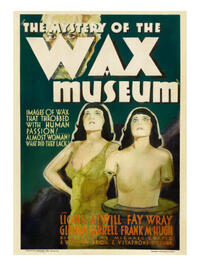 Poster art for "The Mystery of the Wax Museum."