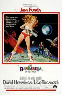Poster art for "Barbarella."