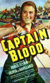 Poster art for "Captain Blood."