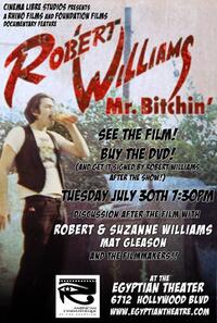 Poster art for "Robert Williams,Mr. Bitchin'."
