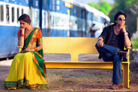 Deepika Padukone and Shah Rukh Khan in "Chennai Express."