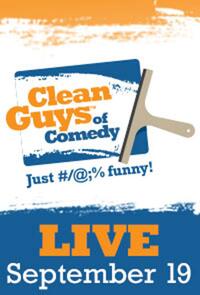 Poster art for "Clean Guys of Comedy."