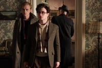 Dane DeHaan as Lucien Carr and Daniel Radcliffe as Allen Ginsberg in "Kill Your Darlings."
