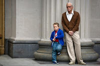Jackson Nicoll as Billy and Johnny Knoxville as Irving Zisman in "Jackass Presents: Bad Grandpa."