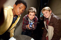 Astro, Teo Halm and Reese Hartwig in "Earth to Echo."