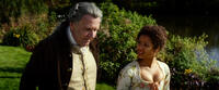 Tom Wilkinson as Lord Mansfield and Gugu Mbatha-Raw as Dido Elizabeth Belle in "Belle."