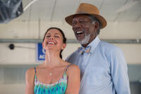 Ashley Judd as Lorraine Nelson and Morgan Freeman as Dr. Cameron Mccarthy in "Dolphin Tale 2."
