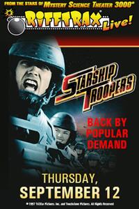 Poster art for "RiffTrax Live: Starship Troopers Encore."