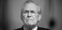 Donald Rumsfeld in THE UNKNOWN KNOWN; photo credit: Nubar Alexanian.