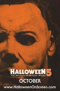 Poster art for "Halloween 5: The Revenge of Michael Myers."