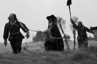 Reece Shearsmith, Michael Smiley, and Richard Glover in "A Field in England."