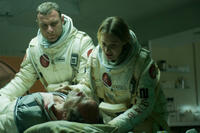 Liev Schreiber, Romola Garai and Elias Koteas in "Last Days on Mars."