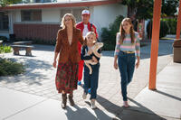 Maria Bello, Kevin Costner, Elsie Fisher and Morgan Saylor in "McFarland, USA."