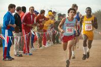 Kevin Costner as Jim White and Hector Duran as Johnny Sameniego in "McFarland, USA."