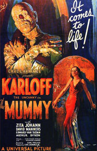Poster art for "The Mummy,"