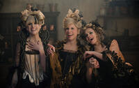 Lucy Punch as Lucinda, Christine Baranski as Cinderella's Stepmother and Tammy Blanchard as Florinda in "Into the Woods."