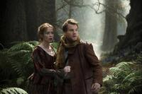 Emily Blunt as Baker's Wife and James Corden as The Baker in "Into the Woods."