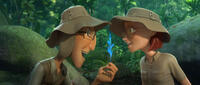 Tulio voiced by Rodrigo Santoro and Linda voiced by Leslie Mann in "Rio 2."