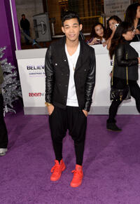 Roshon Fegan at the World premiere of "Justin Bieber's Believe."