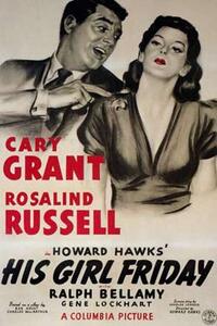 Poster art for "His Girl Friday."
