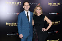 Paul Rudd and Julie Yaeger at the New York premiere of "Anchorman 2: The Legend Continues."