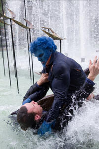 Nicholas Hoult as Beast and Michael Fassbender as Erik Lehnsherr in "X-Men: Days of Future Past."