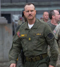 Bill Paxton as Master Sergeant Farell in "Edge of Tomorrow."