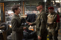 Tom Cruise as Cage and Bill Paxton as Master Sergeant Farell in "Edge of Tomorrow."