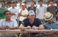 Darshan Jariwala as Vivek, Jon Hamm as JB Bernstein and Alan Arkin as Ray in "Million Dollar Arm."