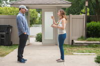 Jon Hamm as JB Bernstein and Lake Bell as Brenda in "Million Dollar Arm."