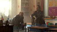 Corey Stoll as Paul Altman and Jason Bateman as Judd Altman in "This Is Where I Leave You."