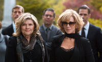 Debra Monk as Linda Callen and Jane Fonda as Hillary Altman in "This Is Where I Leave You."