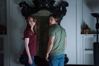 Karen Gillian and Brenton Thwaites in "Oculus."