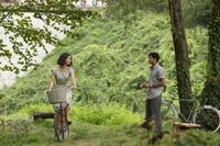 Charlotte Le Bon as Marguerite and Manish Dayal as Hassan Kadam in "The Hundred-Foot Journey."