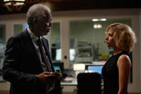 Morgan Freeman and Scarlett Johansson in "Lucy."