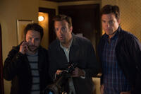 Charlie Day as Dale Arbus, Jason Sudeikis as Kurt Buckman and Jason Bateman as Nick Hendricks in "Horrible Bosses 2."