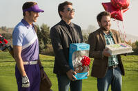Jason Sudeikis as Kurt Buckman, Jason Bateman as Nick Hendricks and Charlie Day as Dale Arbus in "Horrible Bosses 2."