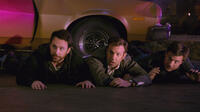Charlie Day as Dale Arbus, Jason Sudeikis as Kurt Buckman and Jason Bateman as Nick Hendricks in "Horrible Bosses 2."