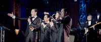 Erich Bergen as Bob Gaudio, John Lloyd Young as Frankie Valli, Vincent Piazza as Tommy Devito and Michael Lomenda as Nick Massi in "Jersey Boys."
