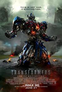 Poster art for "Transformers: Age of Extinction."