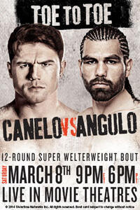 Poster for "Toe to Toe: Canelo vs Angulo"