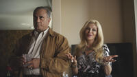 (L-R) Marshall Manesh and Anahita Khalatbari in the romantic comedy  “Shirin In Love” a Sideshow Releasing release.