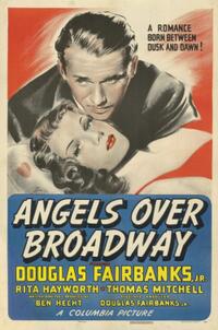 Poster art for "Angels Over Broadway."