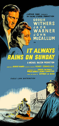 Poster art for "It Always Rains on Sunday."