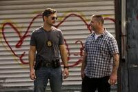 Eric Bana and Ralph Sarchie on the set of "Deliver Us From Evil."