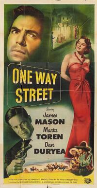 Poster art for "One Way Street."