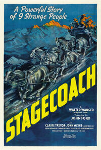 Poster art for "Stagecoach."