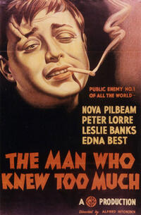 Poster art for "The Man Who Knew Too Much."