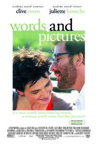 Poster art for "Words and Pictures."
